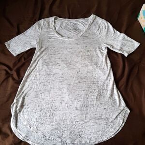 24/7 Maurices Jersey Long Lined Tee Athleisure Short Sleeve size xs